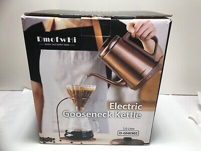 DmofwHi Gooseneck Electric Kettle 1.0L 100% Stainless Steel Copper Color