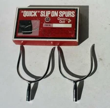 Spurs Quick Slip On Spurs Century Crafts Spring Steel JT International In Box --