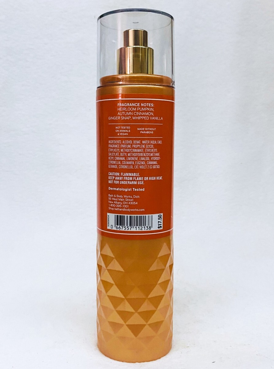 Bath Body Works SWEET CINNAMON PUMPKIN Fine Fragrance Mist