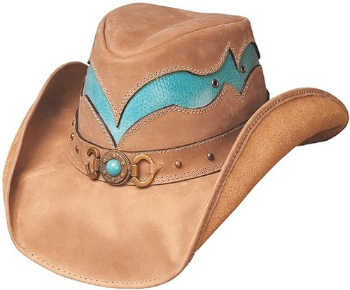 CASCADE RANGE Camel Turquoise Leather 