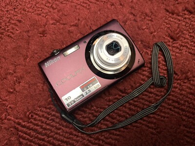 Nikon COOLPIX S220 10.0MP Digital Camera Purple Plum Tested