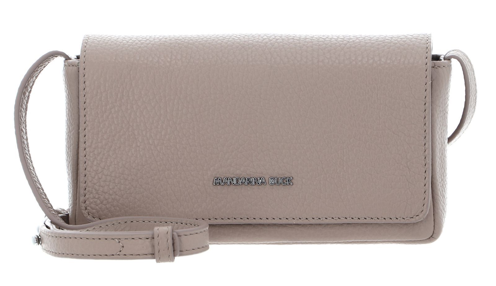 MANDARINA DUCK Mellow Leather Crossover Bag Warm Taupe