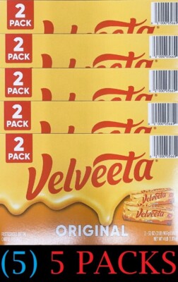 5x Velveeta Original Pasteurized Cheese Loaf 32 Oz -( 5 ) 2  PACKs - 20 lbs