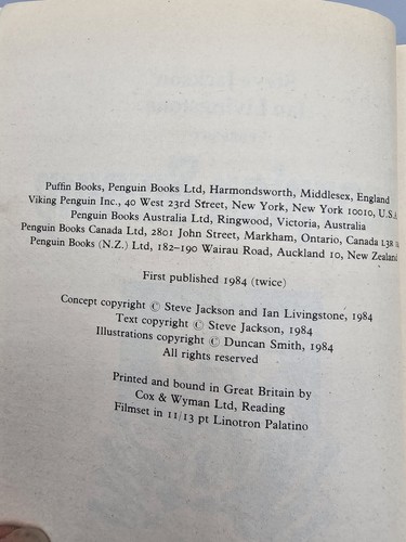 Fighting Fantasy - #8 - Scorpion Swamp - Steve Jackson Ian Livingstone - 1984 - Picture 5 of 5