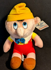 Vintage Walt Disney's Animated Film Classic PINOCCHIO Plush New Old Stock 7.5"