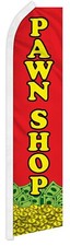 Pawn Shop Advertising 2.5'x11.5' Super-Knit Poly Swooper Super Flag Banner