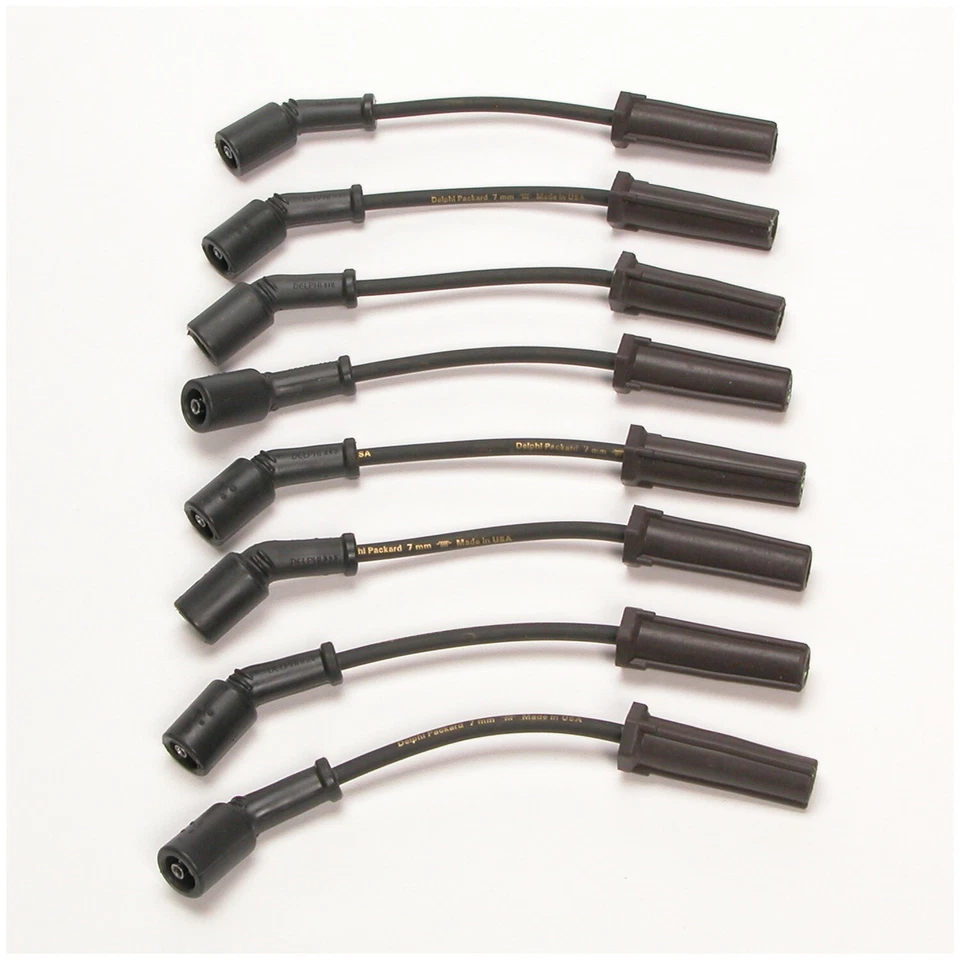 Conjunto de fios vela de ignição Delphi para 2001-2006 GMC Sierra 3500 6.0L V8 2002 2003 2004 - Imagem 2 de 4