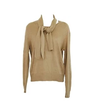 women: NORTON'S POINT Knitted Scarf Sweater Top - Size Medium