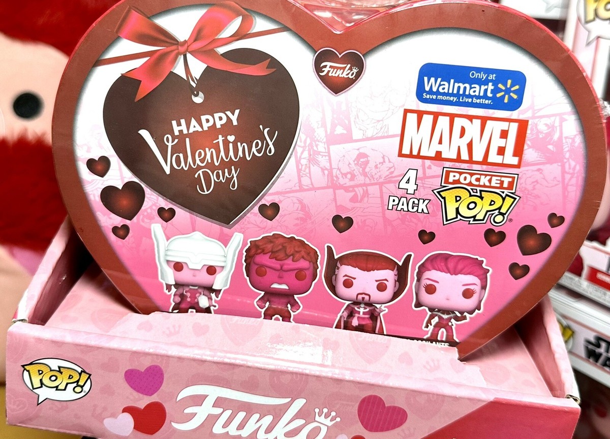 Funko Pocket Pop Thor Hulk Dr. Strange Captain Marvel Valentine's