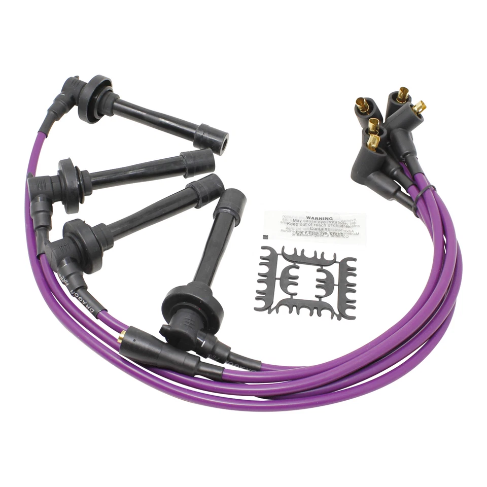 Juego de cables enchufables púrpura Performance 8,5 mm para Acura Honda 1992-2002 1,8 Foto 3 de 4