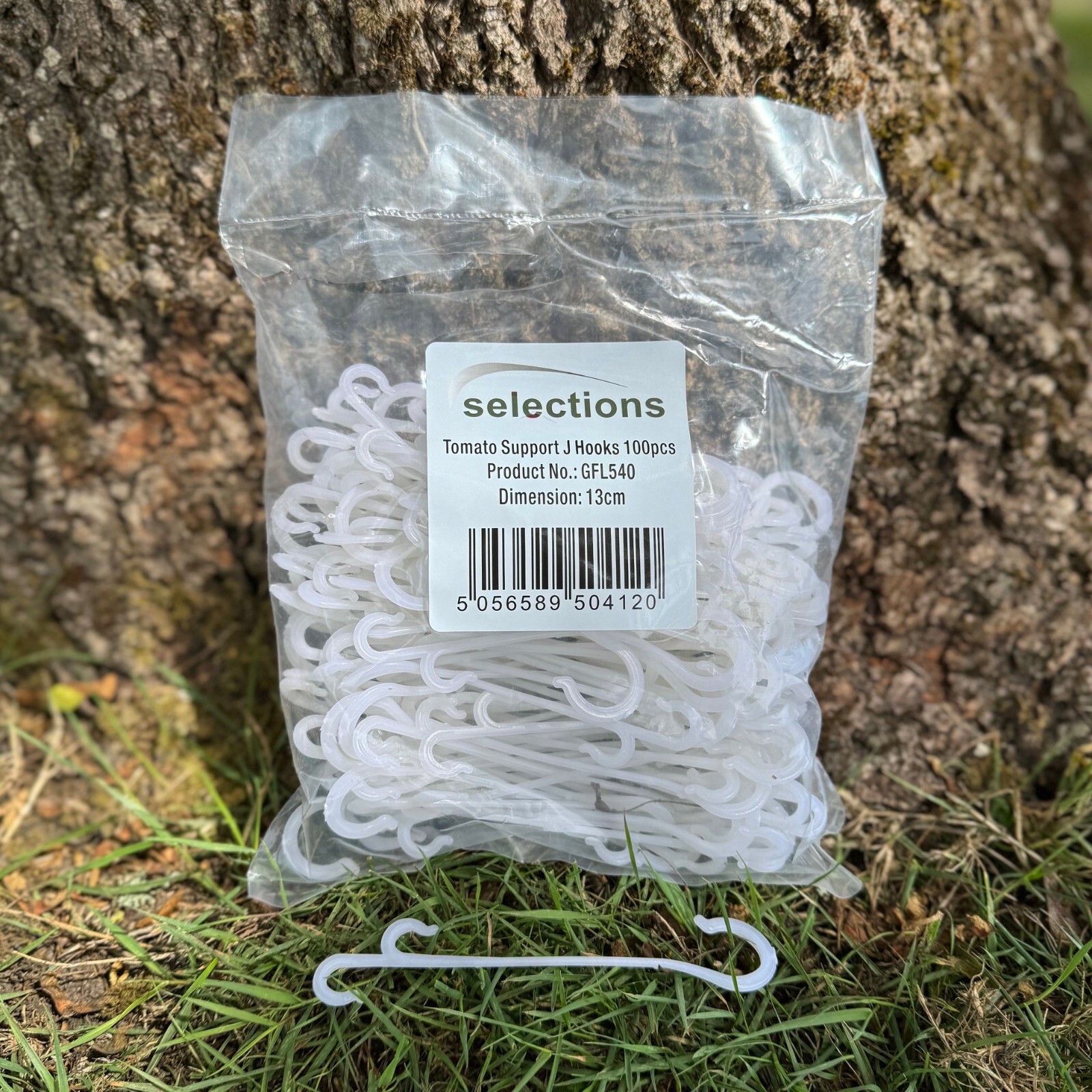 Tomato Garden Plant Support J Hook Clips 130mm (Pack of 100)