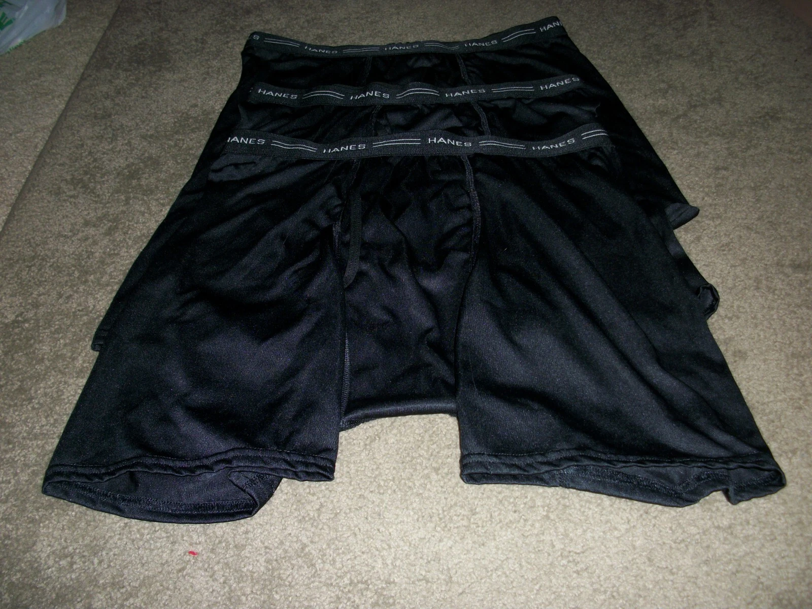 Boxer léger 3 Hanes   Noir   Taille L
