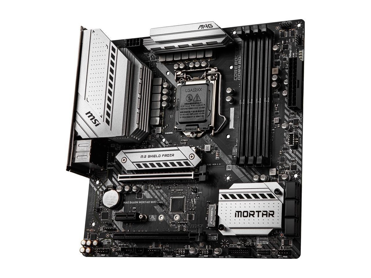 MSI MAG B460M MORTAR WIFI LGA 1200 Intel B460 Micro ATX Intel Motherboard