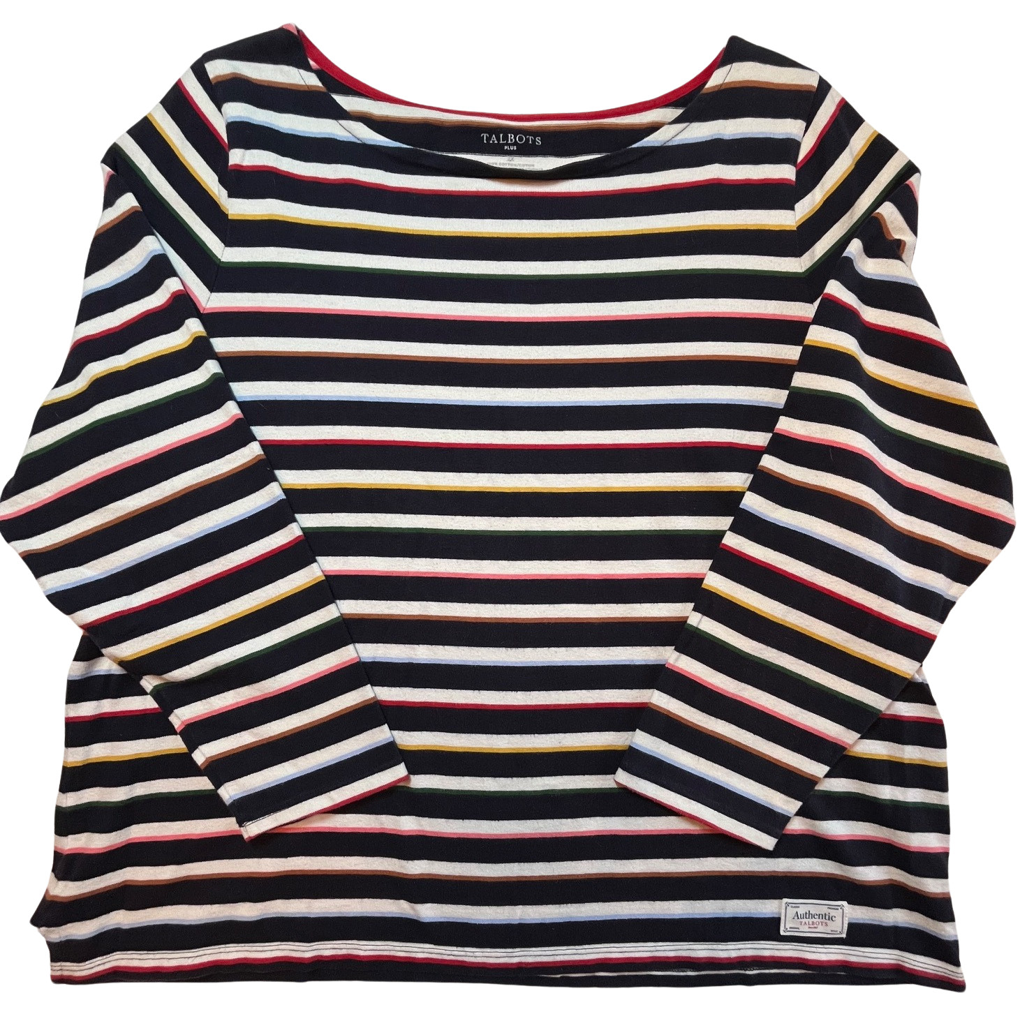 Authentic Talbots Tee Plus Size Multicolor Bayeux… - image 11