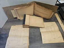 Vintage 1953 To 1959 Work History Receipts Book  TOLEDO OHIO.  RARE. 