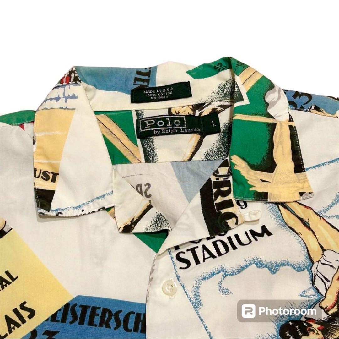 Vintage 1992 Polo Ralph Lauren Cartoon Stadium Track & Field P