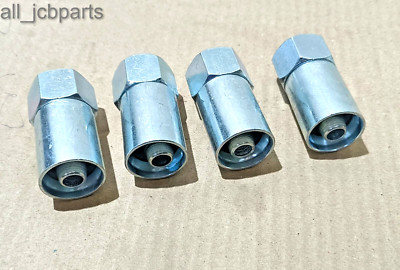 JCB BACKHOE - 1/2'' BSP FEMALE STRAIGHT END FITTING WITH O RING, PACK OF 4 PCS
