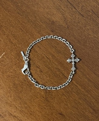 Emanuele Bicocchi Avelli Cross Bracelet 925 Sterling Silver | eBay