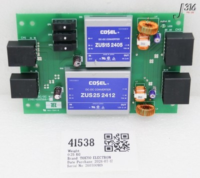 TOKYO ELECTRON 41538 PCB Leiterplatte DC/DC #02 2981-600566-11
