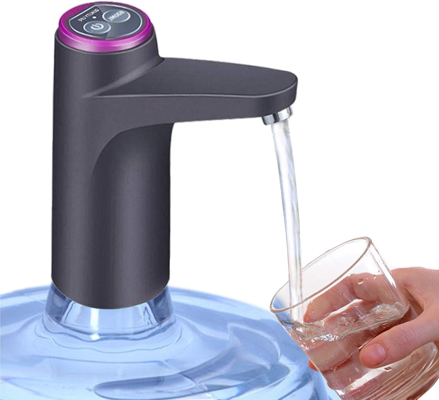 USB Rechargeable Water Bottle Pump Automatic for 2 to 5 Gallon Bottles