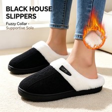Womens Winter Insulation Indoor Shoes Slippers Plush Cozy Warm Cotton Home Shoes