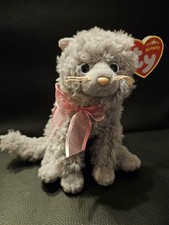 Beanie Baby Fluff Cat RARE * Great Condition * Vintage TY Teddy retro
