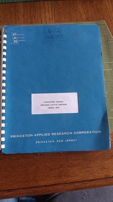 EG & G / PAR HR-8 Precision Lock-In Amplifier Operating schematic Service Manual