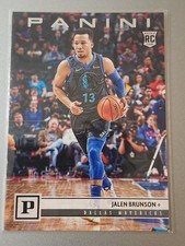 18/19 CHRONICLES BASKETBALL JALEN BRUNSON PANINI ROOKIE CARD # 110. rookie card picture