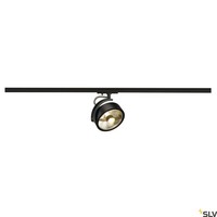Schwarz Moderne Strahler Schienenreflektor 1X75W/Gu10 IP20 15,5 [Cm]