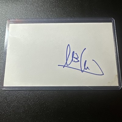 Marie Jose Martinez Sanchez Autographed 3x5 Index Card Womens Tennis