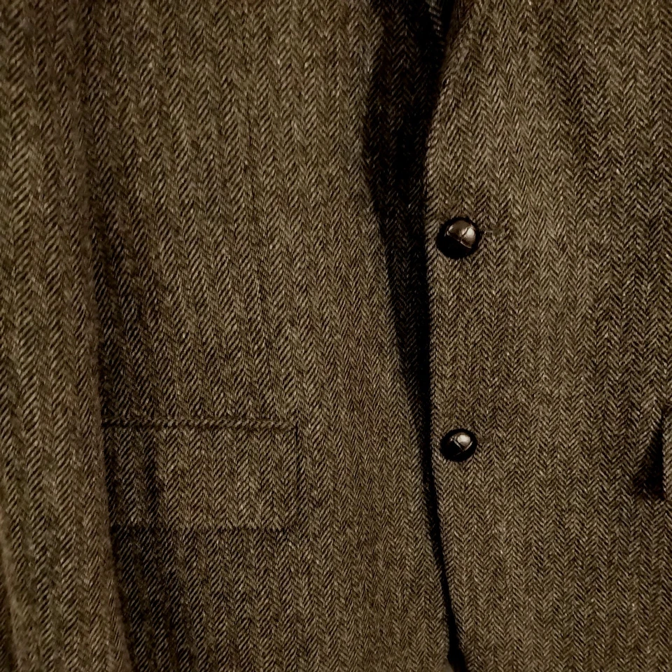 John Lewis Mens Moon Tweed Jacket /size 42R Grey Pure Wool Blazer Smart - Image 3 of 4