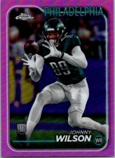 2024 Topps Chrome #231 Johnny Wilson Pink Refractor RC Rookie Card. rookie card picture