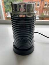 Nespresso Aeroccino 3 milk Frother Black Hot and Cold Milk Foamer 