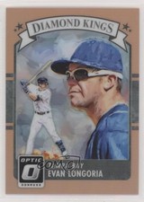 2016 Panini Donruss Optic Diamond Kings Orange 128/199 Evan Longoria #27 0a1