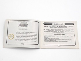 The Blues Brothers Nintendo NES Anleitungsheft Hinweis ESP