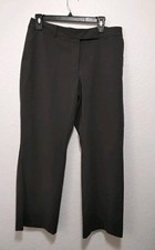 Lands' End Women's Gray Wool Blend Straight Leg Dress Pants Size 10 Regular