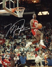 Foto incorniciata A3 A4 firmata da Michael Jordan Chicago Bulls leggenda del basket