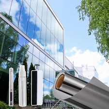 Reflective Privacy Window Film - Heat Control  Sun Blocking Black 
