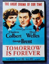 TOMORROW IS FOREVER 1946 DVD Claudette Colbert / Orson Welles FILM NOIR As New