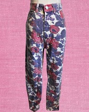 Vintage Sergio Valente Jeans Women's 25x27 High Waist Floral Tapered Leg 80s 90s