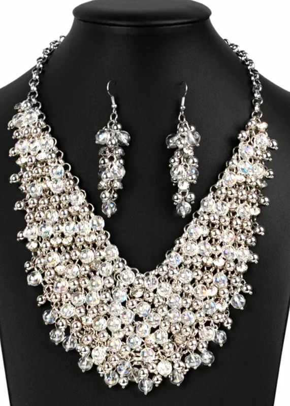 Paparazzi Sociable ZI Collection Statement Necklace & Earrings Retired NWT