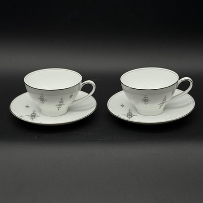 Noritake Stella 6602 Set Of 2 Cups And Saucers Made In Japan