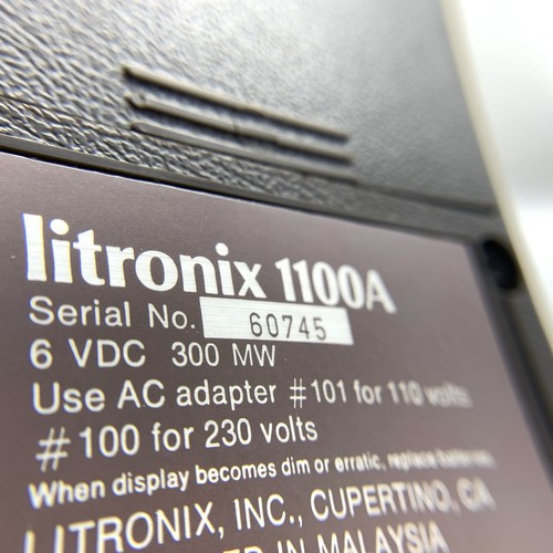 Vintage Litronix 1100A Calculator w/ Box 1970s  - Picture 16 of 23