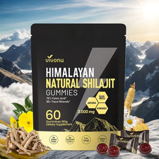 Pure Himalayan Shilajit Gummies No Added Sugar I 60 gummies High Potency