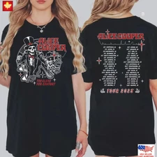 Alice Cooper Too Close For Comfort Tour Date 2025 Two-Sided T-Shirt