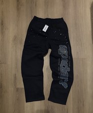sp5der Men's Black Sweatpants