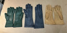 3 Vintage Pairs Women  s Dress Gloves Hanes Her Way Novakid by Aris Black Leather