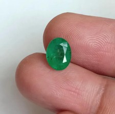 100 Natural Green Emerald Oval 9X7MM Earth Mine Loose Gemstone 1.75 Ct