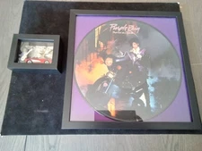 Prince LEGO Mini Custom Shadow Box plus Framed Painted Vinyl Album