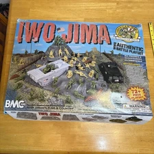 BMC Toys Battle Playset Iwo Jima WWII World War 2 Marines 72 Piece Am Hero Coll